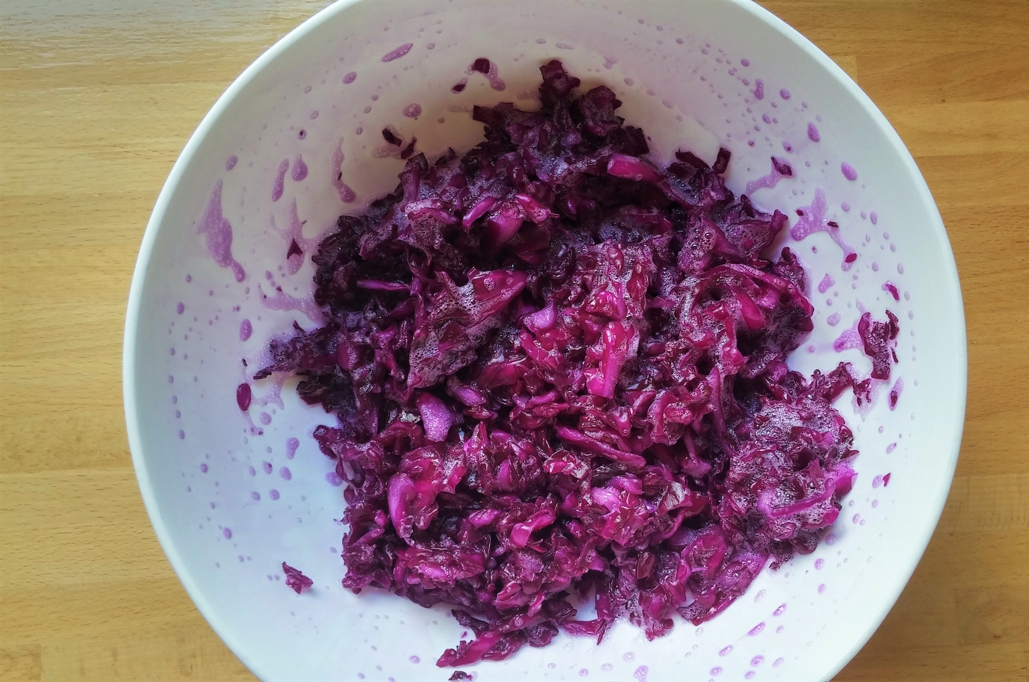 fermented purple cabbage