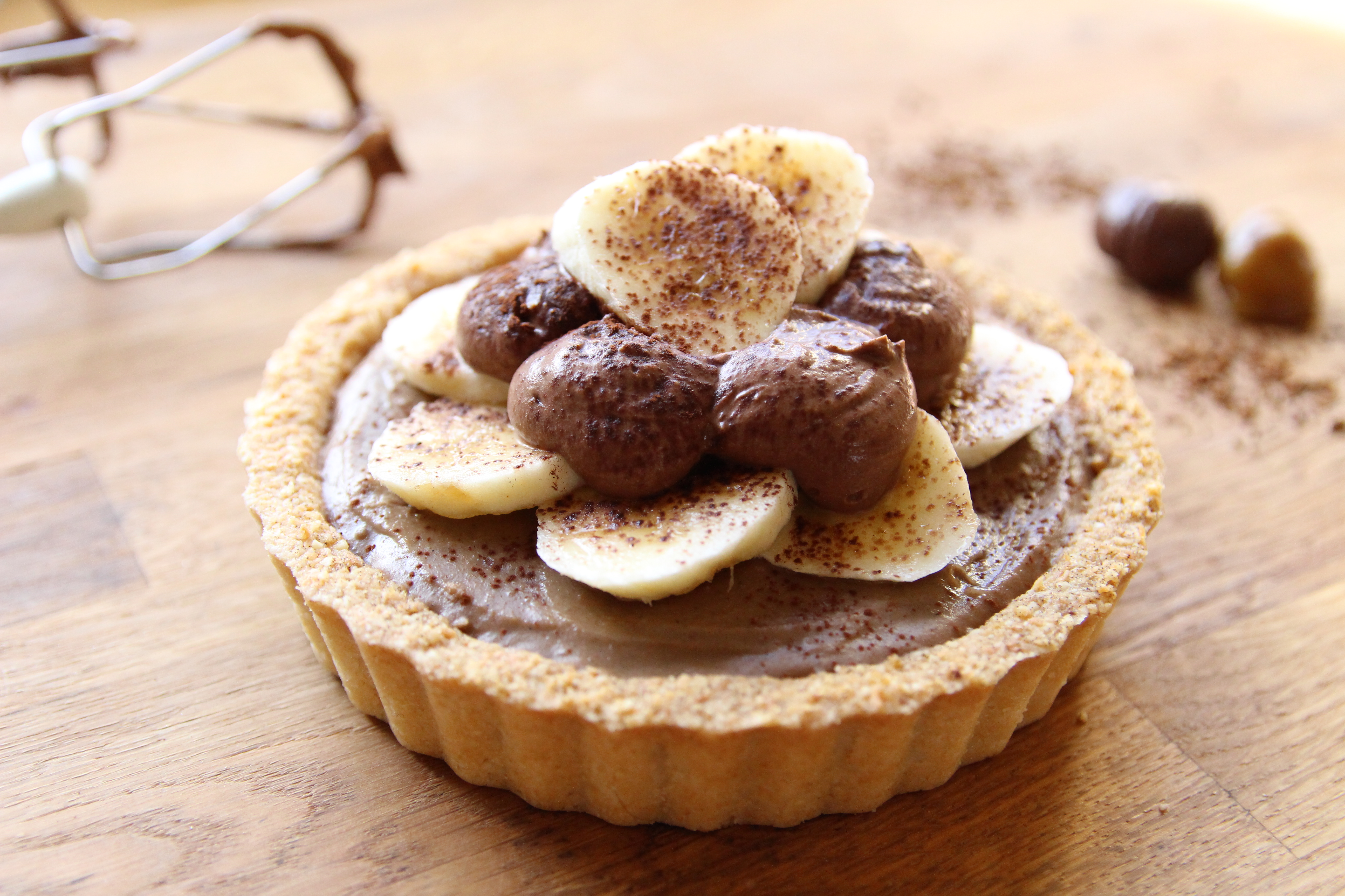 chocolate chestnut tart