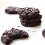 vegan double chocolate chip cookies