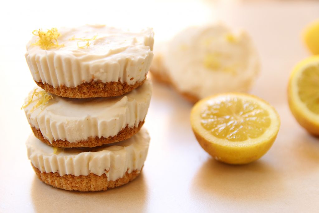 Mini Lemon Cheesecakes Without Cashews! - Let's Brighten Up