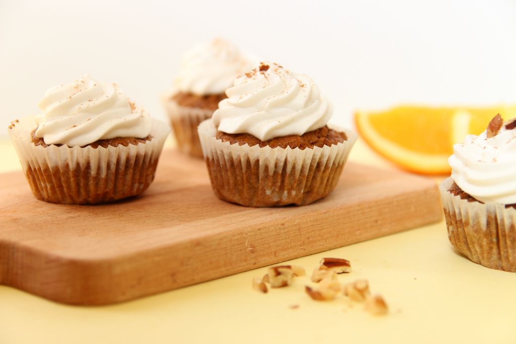 Moist Vegan Carrot Cake Muffins - Let's Brighten Up