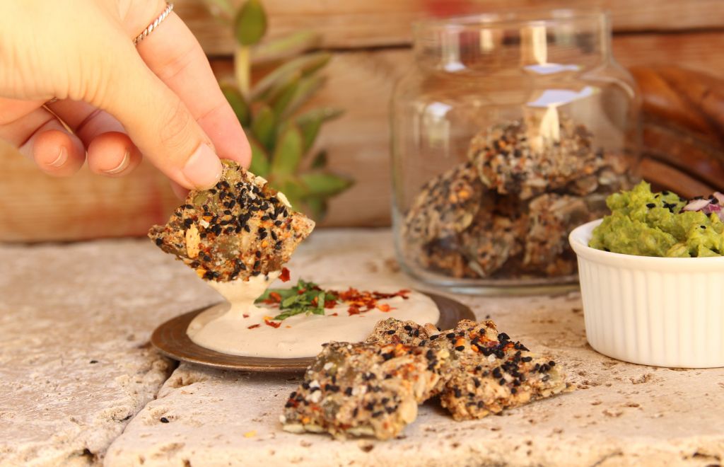 Vegan Seed Crackers With Lots Of Goodness! - Let's Brighten Up