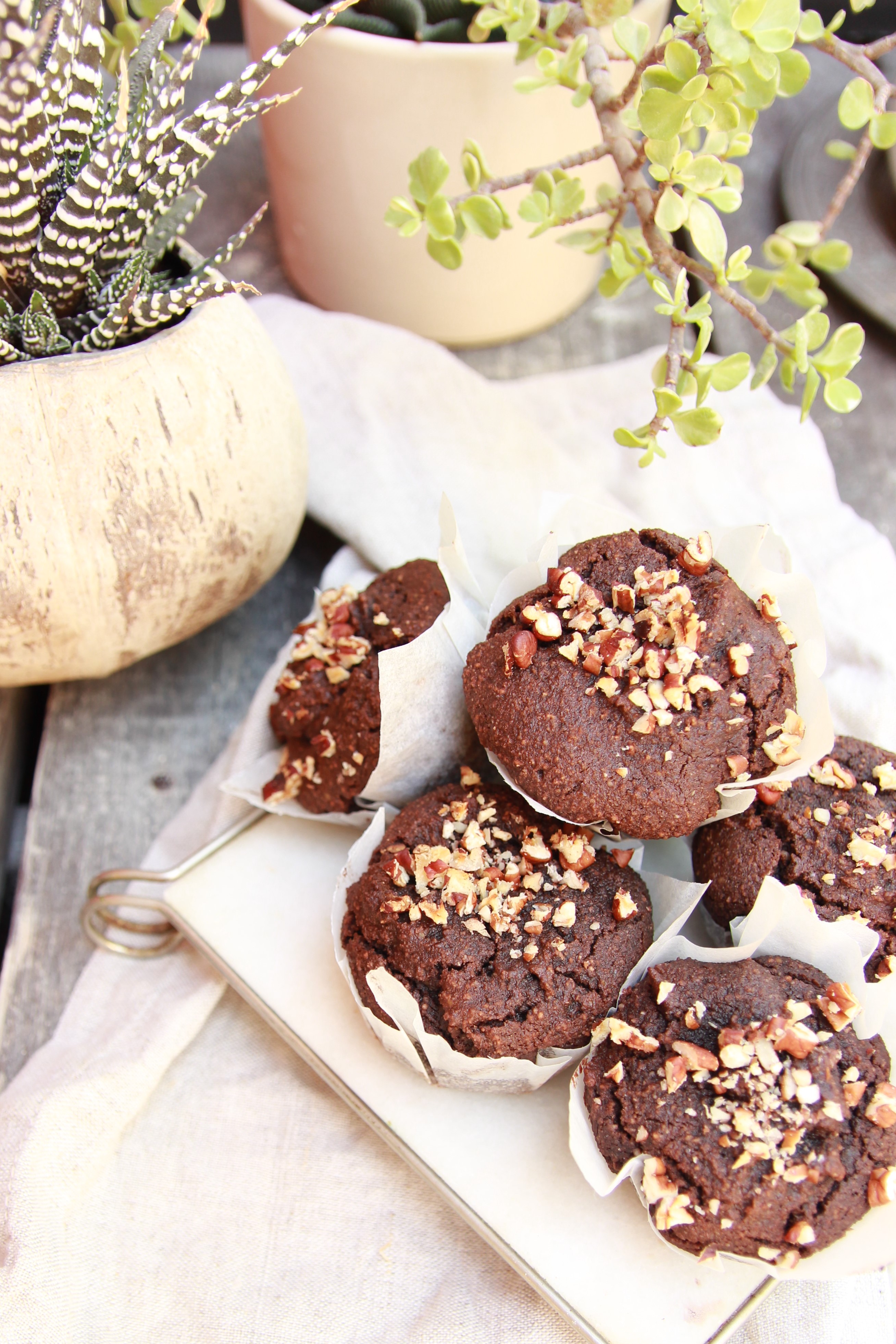 vegan chocolate muffins