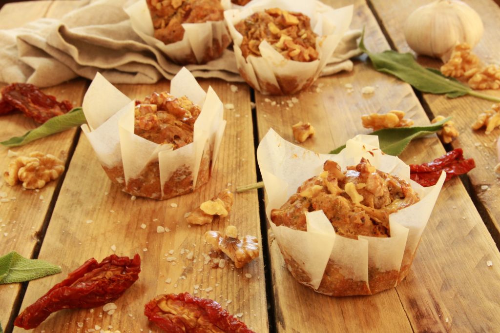 Savory Muffins With Sage And Sun-Dried Tomatoes! - Let's Brighten Up