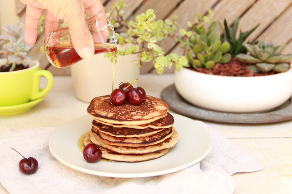 Healthy Vegan Pancakes- The Only Pancake Recipe You'll Need! - Let's Brighten Up