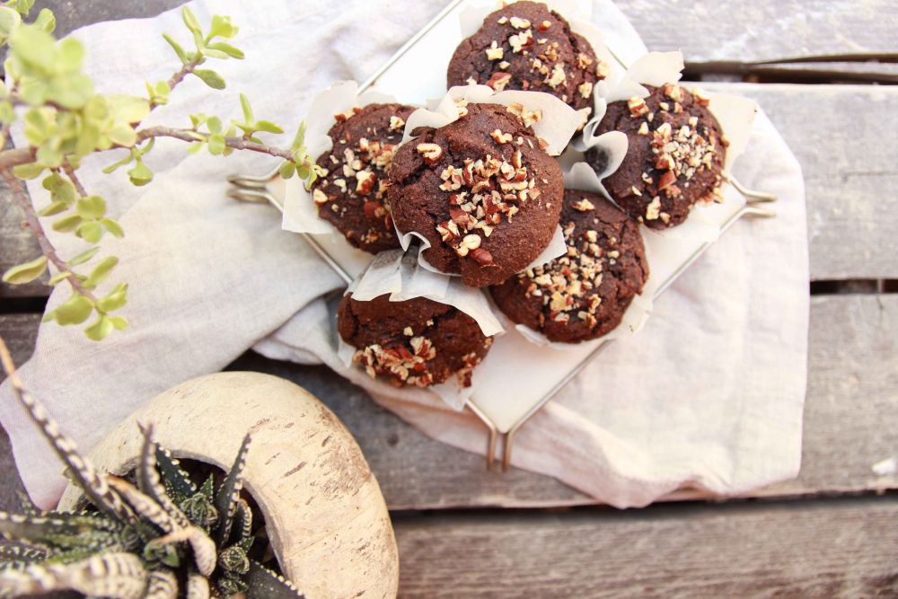 vegan chocolate muffins