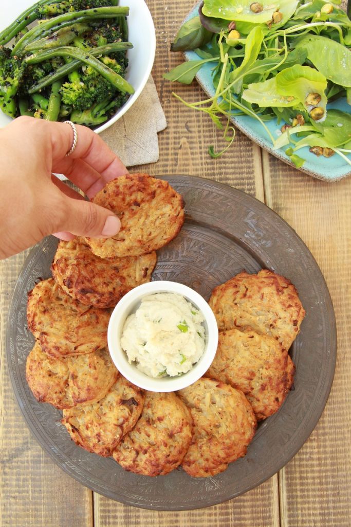 vegan potato latkes