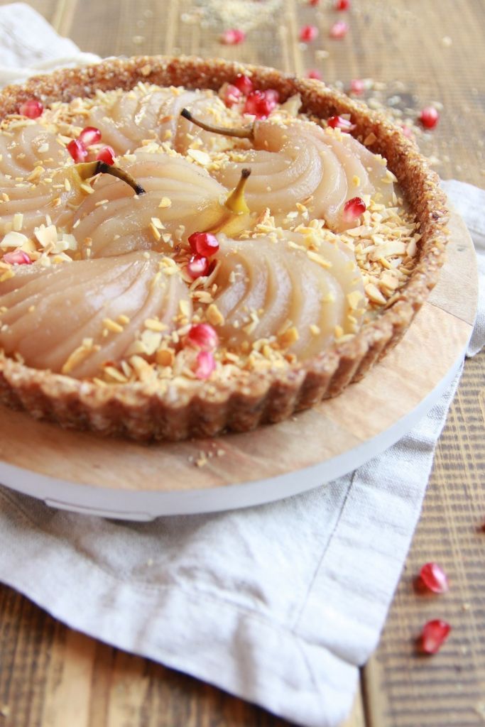 pear custard tart